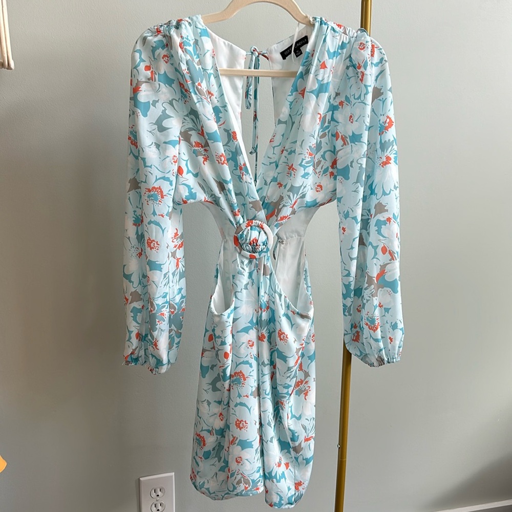 Cutout Dress - Tropical Vacation Dress